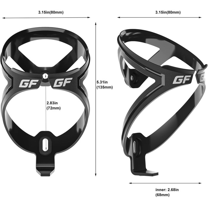 Тримач для напоїв на велосипед Gemful з пляшкою 750мл, BPA-free, для MTB, шосе, 4 шт. (Чорно-білий/Зелено-чорний)