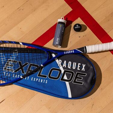 М'ячі для сквошу Raquex Progression – набір 4 шт. – різної швидкості – червона, синя, жовта, подвійна жовта точка – схвалено World Squash Federation