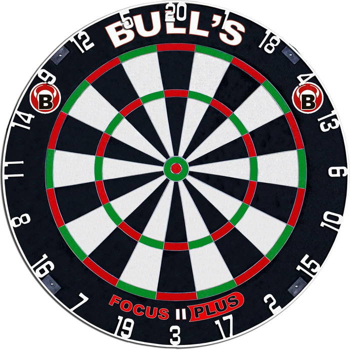 Дротики для дартсу BULL'S Focus II Plus, професійна мішень