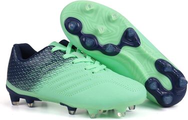 Дитячі футбольні бутси JABASIC для хлопчиків та дівчаток, спортивні, для гри на відкритих майданчиках (37 EU, зелений морський колір)