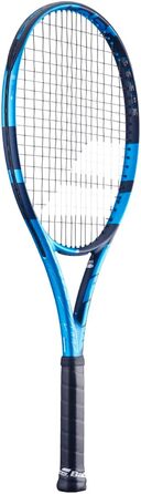Тенісна ракетка Babolat Pure Drive 107 (10 покоління), натягнута, струни Babolat Syn Gut 16g, середня натяжка, білий колір