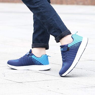 Дитячі кросівки для дівчаток та хлопчиків: легкі, дихаючі, для бігу та занять спортом, синього кольору (31 EU)