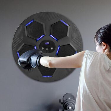 Електронна музична боксерська машина ACROSSPART з Bluetooth, настінна, для дорослих, регульована швидкість