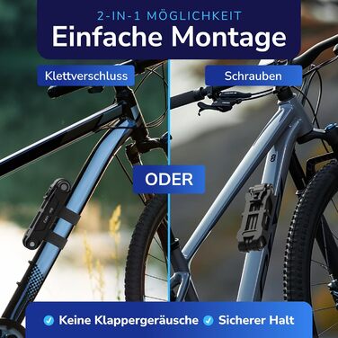 Замок для велосипеда Faltschloss: надійний складний замок для велосипеда та електробіка, рівень безпеки 10, з 2 ключами