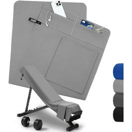 Рушник для фітнесу Zepphi: 120x50 см + 80x30 см | Мікрофібра, кишеня на блискавці | Швидковисихаючий, для спортзалу та тренувань