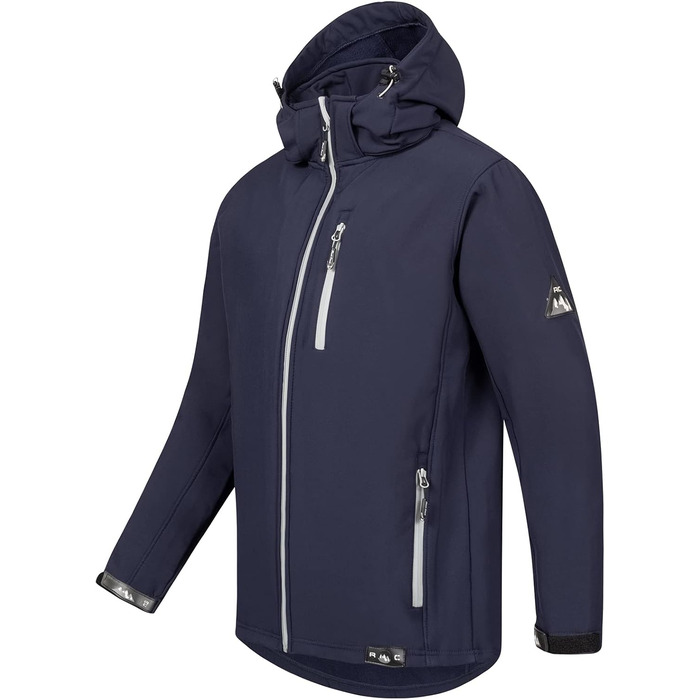 Чоловіча куртка Softshell Rock Creek Outdoor H-168, темно-синя, розмір XL