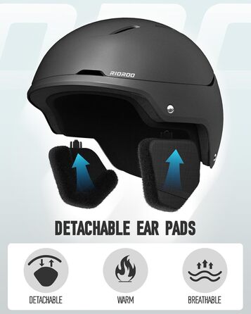 Захисні окуляри для сноуборду та лиж Skihel Set, білі (чорний, L)