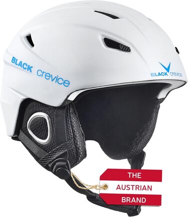 Гірськолижний шолом Black Crevice Kitzbühel XL, біло-синій, для чоловіків і жінок, полікарбонат, регульований розмір, дихаючий дизайн