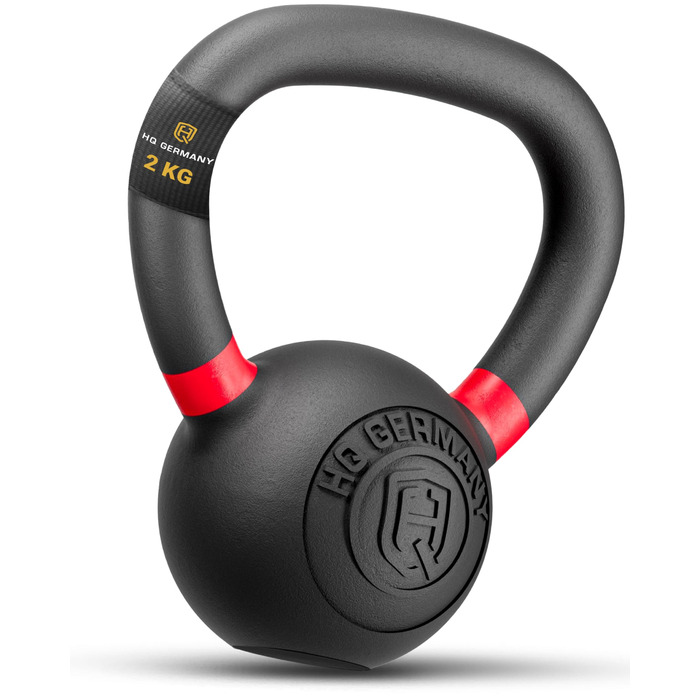 Кетлбел HQ Germany® з порошковим покриттям [2-32 кг/набори] - набір чавунних кетлбелів преміум-якості, ±2% допуск по вазі. Вага кульової гирі, набір гир, кетл-бел.