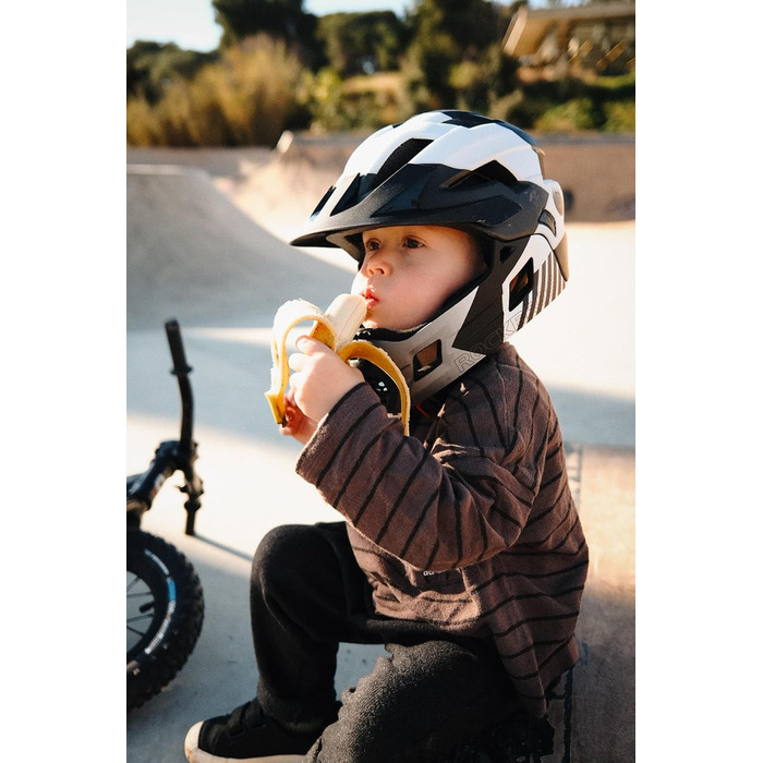 Шолом велосипедний ROCKBROS дитячий інтегрований Fullface знімний захист підборіддя, розмір S (титановий)