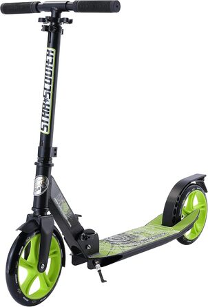 Самокат STAR SCOOTER алюмінієвий для дітей та дорослих, 205 мм колеса, для міста, для хлопчиків і дівчат від 6 років