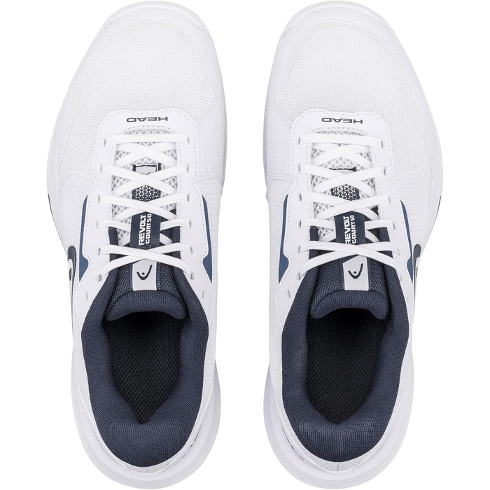 Чоловічі тенісні кросівки Head Revolt Court 5.0, 42.5 EU, білий/блакитний