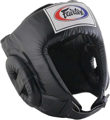 Захисний шолом Fairtex HG1 чорний для Муай Тай, розмір L, для змагань