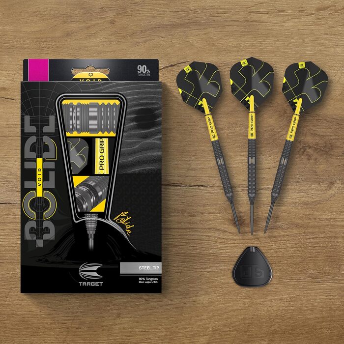 Дротики Target Darts Bolide Void 90% вольфрам, сталевий наконечник, набір для дартсу Swiss Point