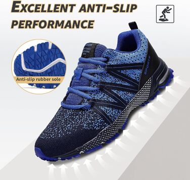 Чоловічі кросівки ASHION для спорту та бігу. Легкі, дихаючі, блакитні, 39 EU