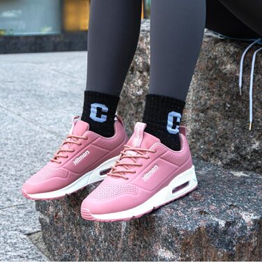 Жіночі кросівки для бігу та фітнесу Dwg823 (чорно-білі, рожеві) EU 36-42