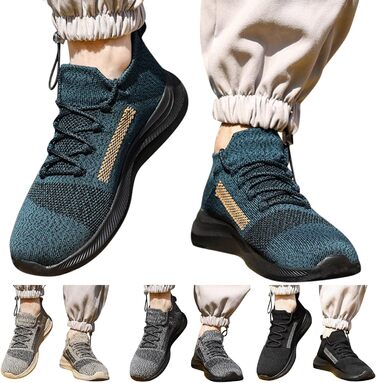 Чоловічі зимові черевики, робочі черевики, спортивні черевики, черевики для трейлраннінгу, водонепроникні, захисні черевики (сірий, 43 EU)