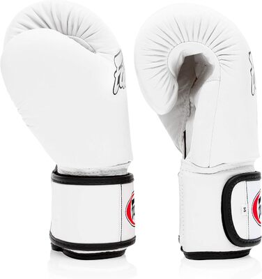 Боксерські рукавички Fairtex BGV1 10 oz для муай-тай, MMA, чоловіків, жінок та дітей, білі, легкі, амортизаційні, для тренувань та спарингів