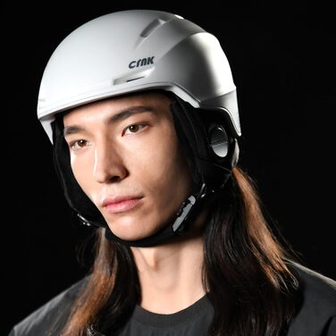Гірськолижний шолом CRNK Skadi з Bluetooth, білий, шумозаглушення, розмір M, унісекс