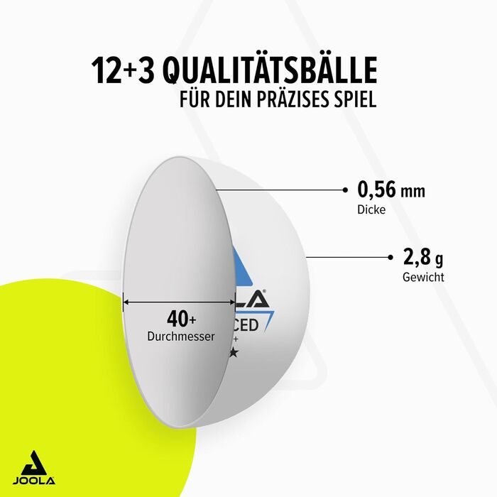 Набір для пінг-понгу JOOLA 15 шт. білий / оранжевий