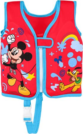 Дитячий жилет для плавання Bestway Swim Safe ABC Disney Junior Mickey & Friends, рівень B, 1-3 роки, червоний
