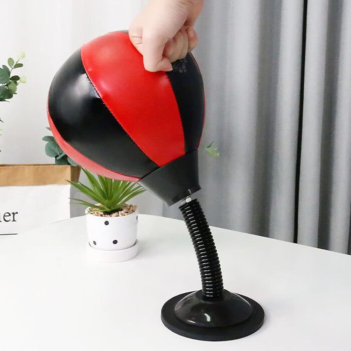 Бокс-груша надувна для офісу з присоскою | Розвантаження стресу для підлітків, офісних працівників, студентів