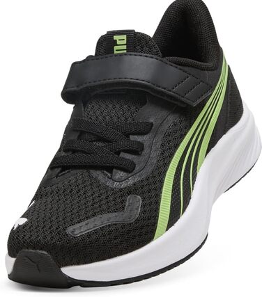 Дитячі кросівки PUMA Pounce Lite Ac+ PS, 32 EU, чорний/білий/зелений