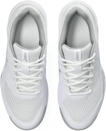 Жіночі тенісні кросівки ASICS Dedicate 8, білі з сріблястими елементами, розмір 37 EU