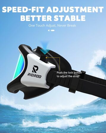 Окуляри для плавання, дорослі, поляризовані, для жінок та чоловіків, без протікання, широке поле зору, захист від УФ-випромінювання, антизапітніння, комфортні, золоті