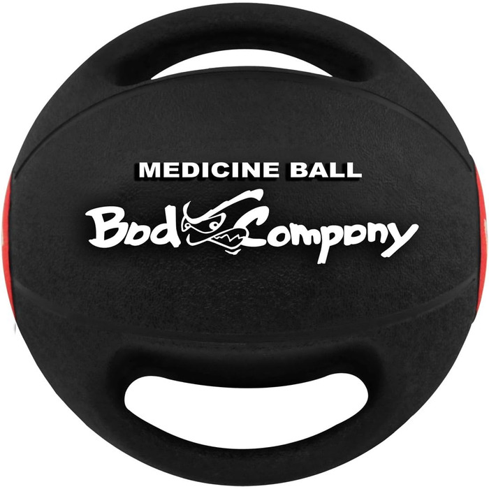 Медбол Bad Company Pro Grip з ручками, 3-10 кг, для фітнесу, одинично або в наборі