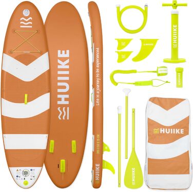Надувна SUP-дошка HUIIKE з аксесуарами для веслування стоячи, висока стійкість, преміум-якість