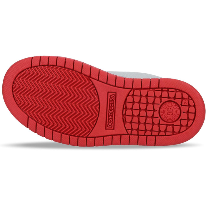 Кросівки для скейтбордингу DC Court Graffik для хлопчиків (13.5 Little Kid, сірий/червоний)