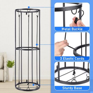 Стійка для баскетбольного м'яча на 2 яруси з 3 мотузками, органайзер для спортивних м'ячів, настінний тримач, для гаража, баскетболу, футболу