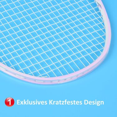 Набір для бадмінтону WHiZZ Carbon: ракетка графітова, воланчики, намотка, сумка (фіолетовий)