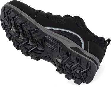 Жіночі трекінгові черевики JOMIX - Легкі черевики для хайкінгу, трекінгу та альпінізму. Зручні, дихаючі, з антиковзкою підошвою (40 EU, Чорний)