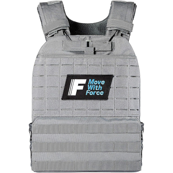 Обтяжувальний жилет Force Fitness 2 кг, чорний/Storm Grey, для фітнесу