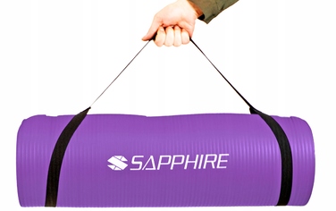 Килимок для фітнесу Sapphire, 180 см x 61 см, фіолетовий