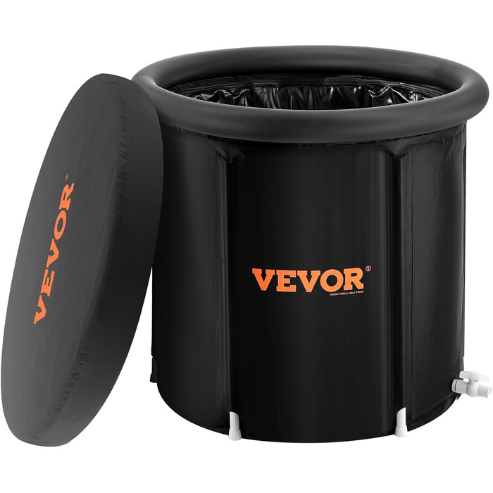 Есбадека VEVOR 80 см для холодної терапії, 290 л, надувна, з кришкою, для спортсменів