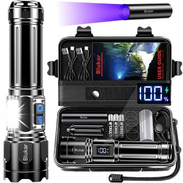 Ліхтар LED Blukar з 2 колірними температурами, COB бічне світло, регульована яскравість, 7 режимів, вологостійкий, для активного відпочинку