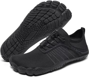 Водні черевики Raqua для плавання та відпочинку на пляжі - чорні (44 EU, Wz1112)