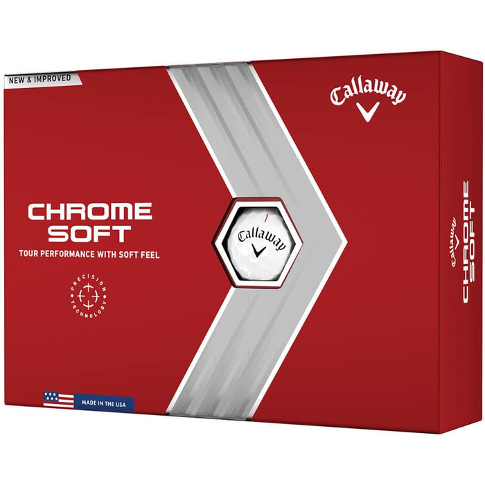 Гольф-м'ячі Callaway Chrome Soft (серія 2022), білі