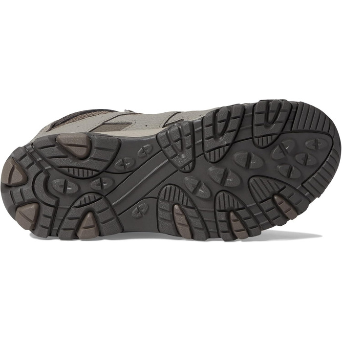 Черевики для ходьби Merrell Moab 3 Mid Wtrpf для хлопчиків (12 Wide Big Kid, Boulder Rot)