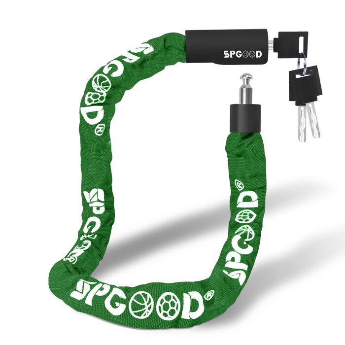 Надійне велозамкoк з 3 ключами, 90 см, проти крадіжок. Захист для велосипеда, електросамоката, електробіка, MTB, мотоцикла, вантажного велосипеда. Водостійкий, чорний (870 мм)