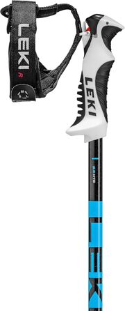 Дитячі лижні палиці LEKI Drifter Vario S, 90-120 см, чорні-блакитні-антрацит