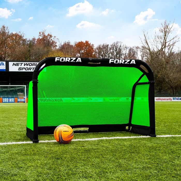 Складані алюмінієві футбольні ворота FORZA 1,8x1,2 м, зелений, з сумкою