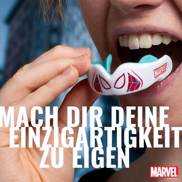 Захист для зубів Marvel Sport Spider-Gwen для дорослих та дітей, для контактних видів спорту (ругбі, ММА, бокс, джудо, хокей)