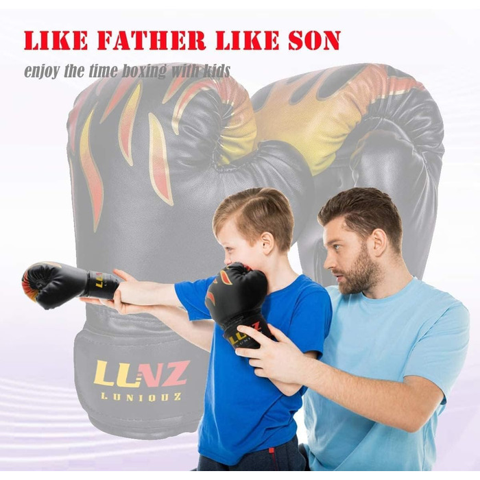 Дитячі боксерські рукавички Luniquz для тренувань, 4OZ 6OZ 8OZ, для MMA, Муай-Тай, кікбоксингу та роботи з мішком, для дітей 3-16 років