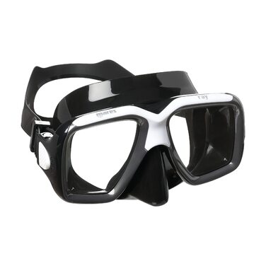 Маска для плавання Mares Ray Adult - подвійне загартоване скло, силіконовий обтюратор, чорно-сіра