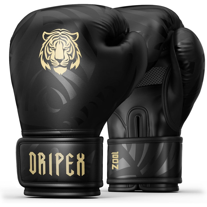 Боксерські рукавички Dripex з PU шкіри, 8-16 oz, для боксу, ММА, муай-тай, кікбоксингу (чоловічі, жіночі, підліткові)