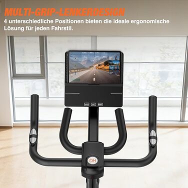 DH FitLife 2026: Електричний велотренажер з пульсомером та APP | Безшумний велоергометр для дому | Фітнес-велосипед з новим кермом та монітором